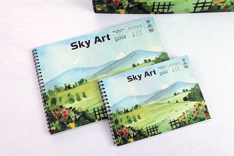Sổ vẽ Sky Art H White (250gsm) - Ảnh 4
