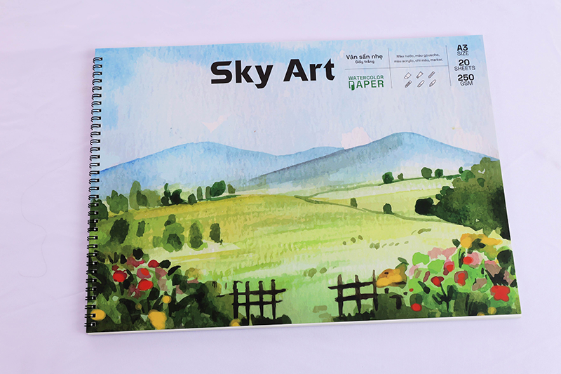 Sổ vẽ Sky Art H White (250gsm) - Ảnh 3