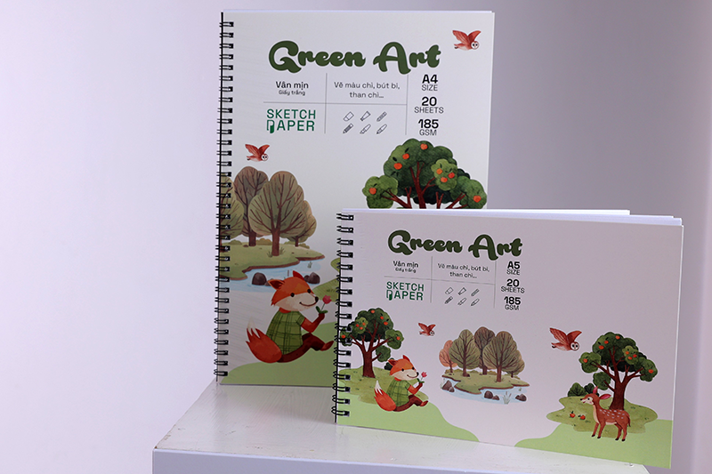 Sổ vẽ Green Art (185gsm & 280gsm) - Ảnh 4