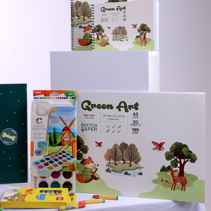 Sổ vẽ Green Art (185gsm & 280gsm) - Ảnh 5