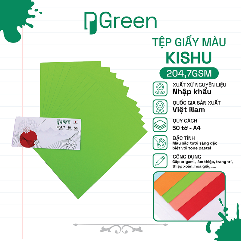 Tệp giấy Kishu A4 204,7gsm