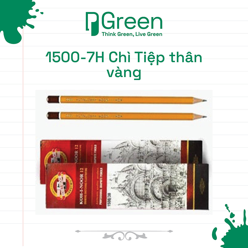 1500-7H Chì Tiệp thân vàng