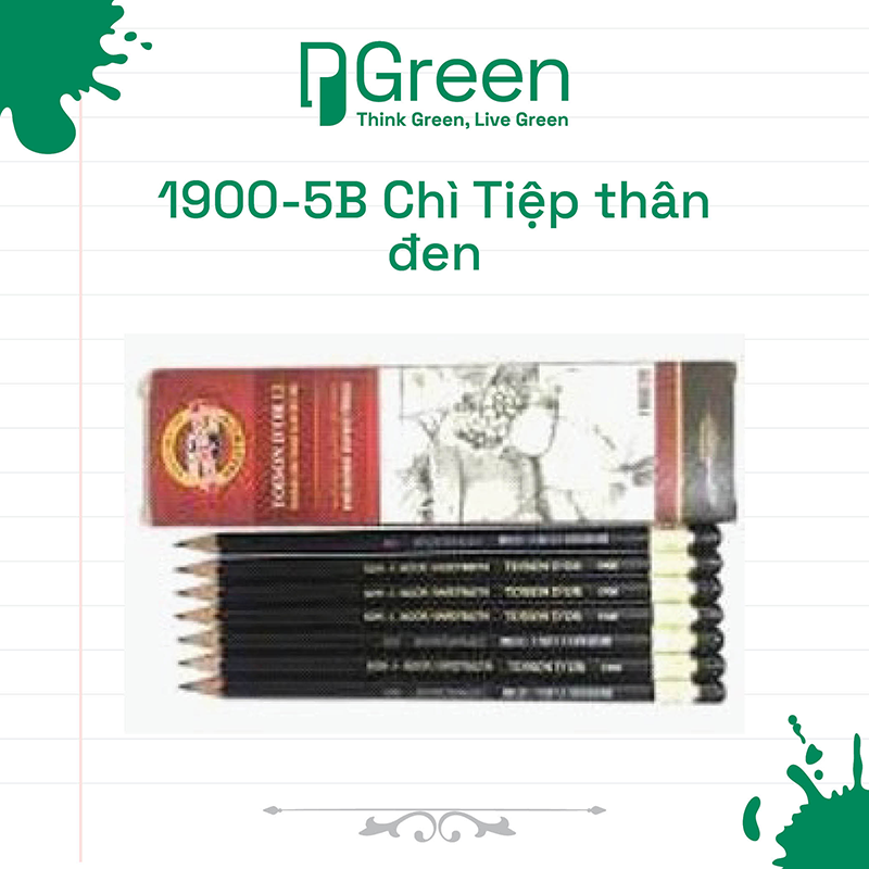 1900-5B Chì Tiệp thân đen