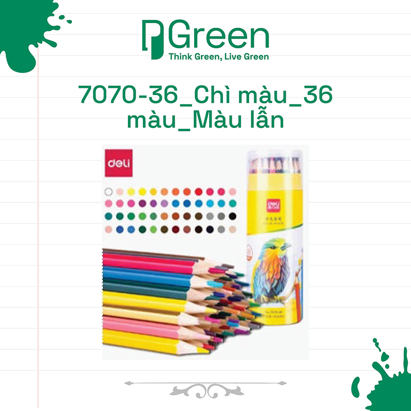 7070-36_Chì màu_36 màu_Màu lẫn