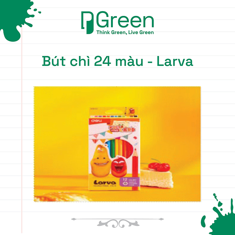 Bút chì 24 màu - Larva
