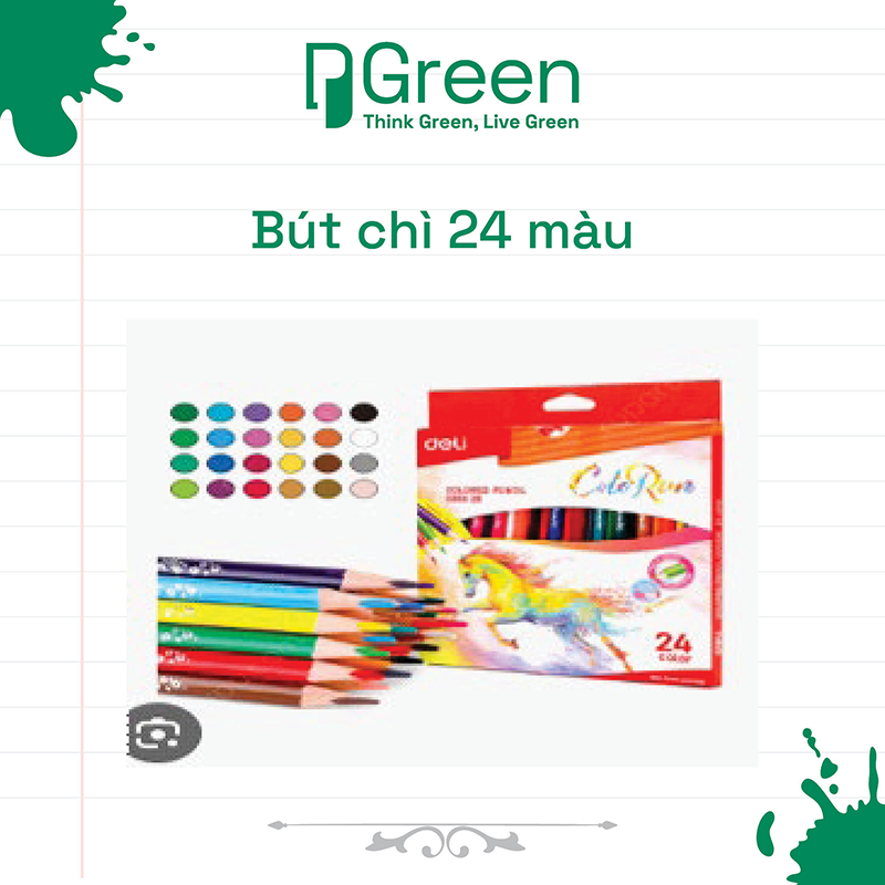 Bút chì 24 màu
