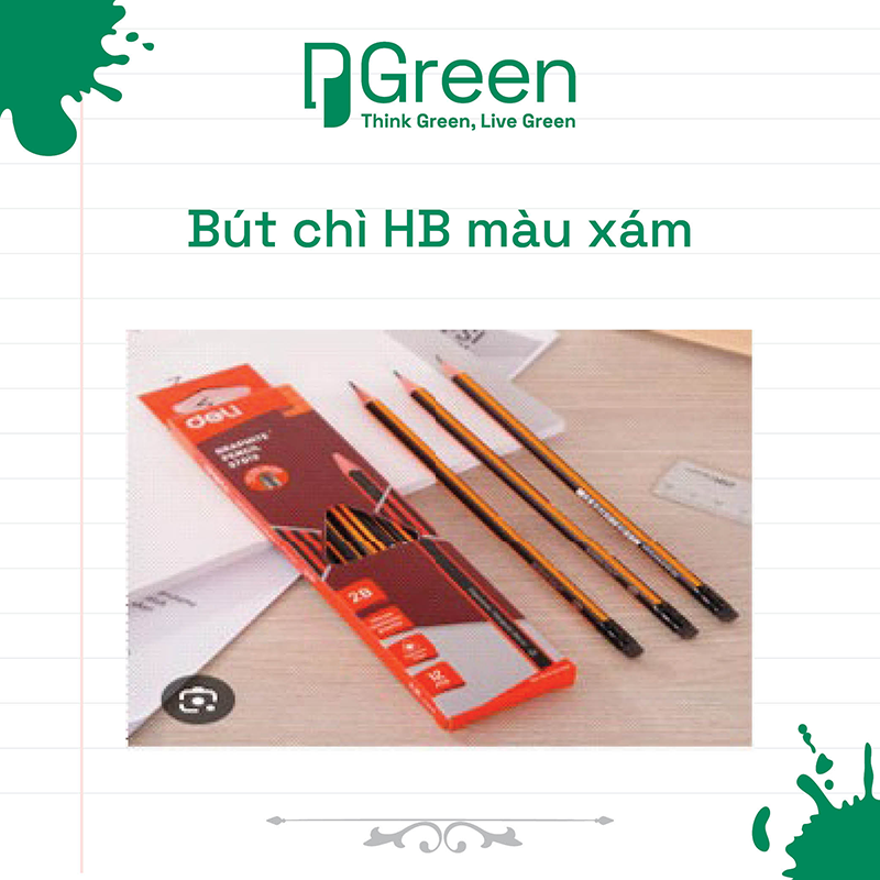Bút chì HB màu xám