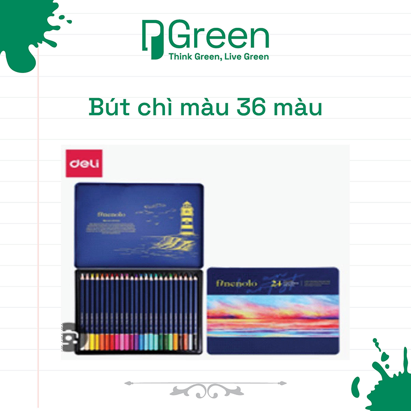 Bút chì màu 36 màu
