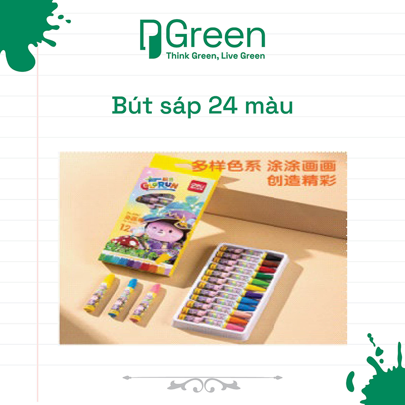 Bút sáp 24 màu