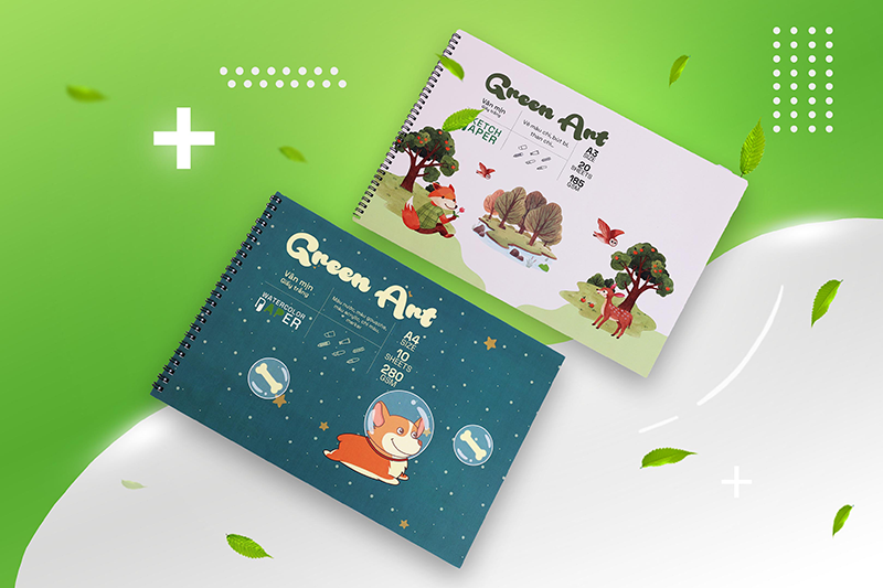 Sổ vẽ Green Art (185gsm & 280gsm) - Ảnh 2