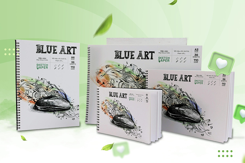 Sổ vẽ Blue Art Natural (110gsm) - Ảnh 2