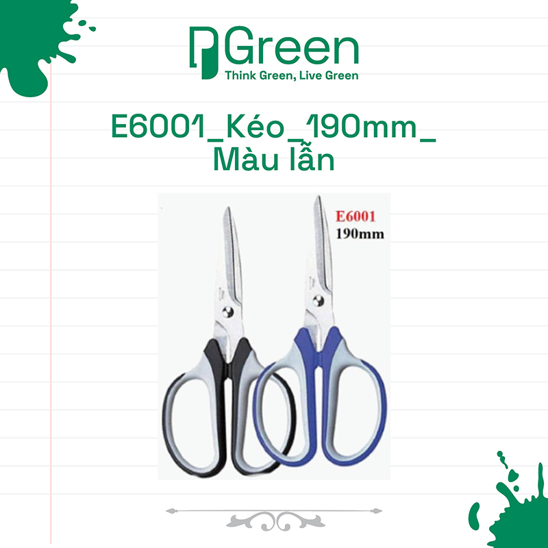 E6001_Kéo_190mm_Màu lẫn