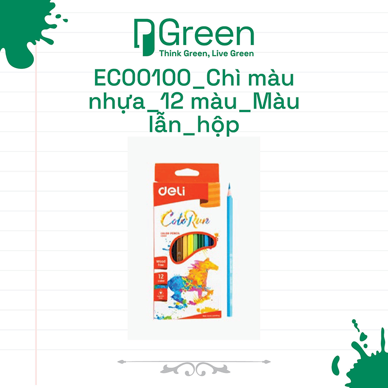 EC00100_Chì màu nhựa_12 màu_Màu lẫn_hộp