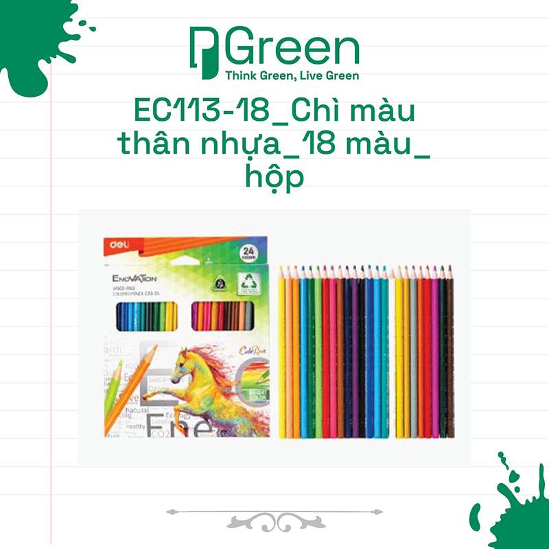 EC113-18_Chì màu thân nhựa_18 màu_hộp