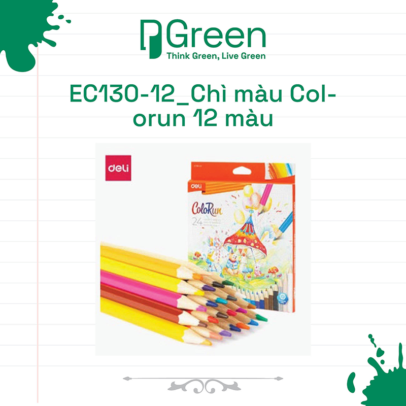 EC130-12_Chì màu Colorun 12 màu