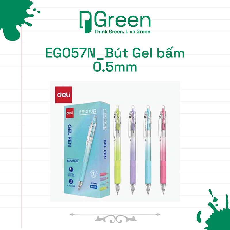 EG057N_Bút Gel bấm 0.5mm