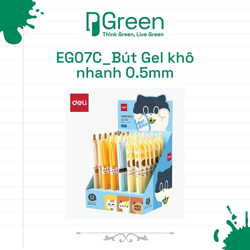 EG07C_Bút Gel khô nhanh 0.5mm