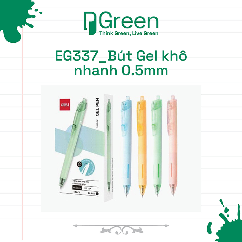 EG337_Bút Gel khô nhanh 0.5mm