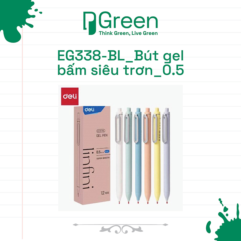 EG338-BL_Bút gel bấm siêu trơn_0.5