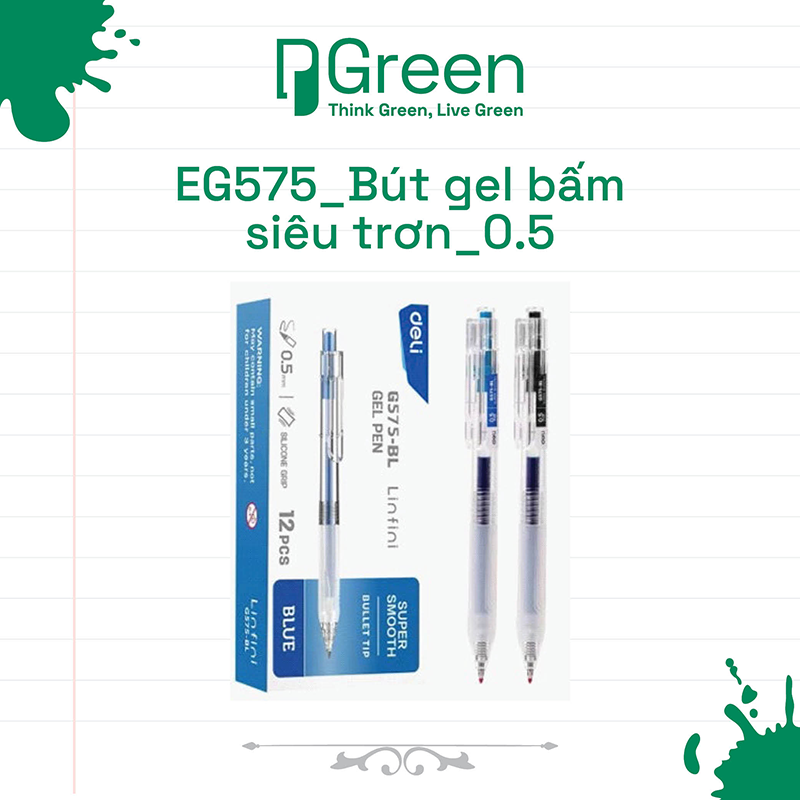 EG575_Bút gel bấm siêu trơn_0.5