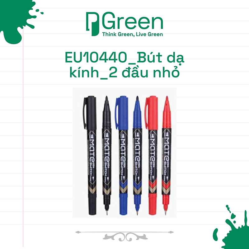 EU10440_Bút dạ kính_2 đầu nhỏ