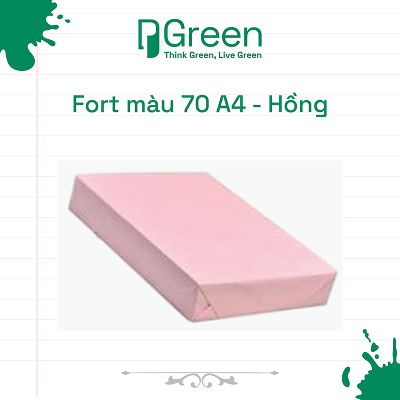 Fort màu 70 A4 - Hồng