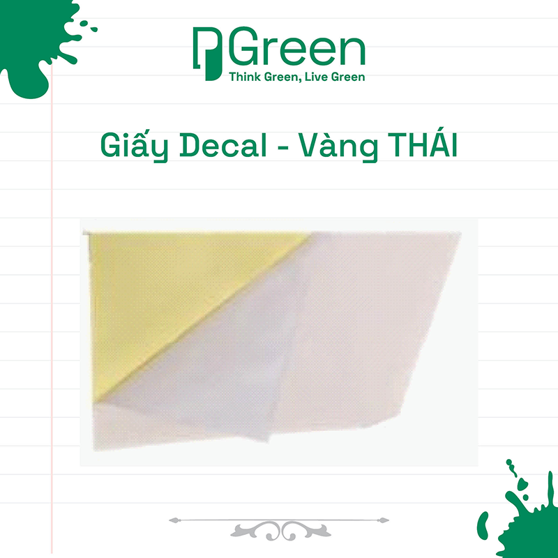 Giấy Decal - Vàng THÁI