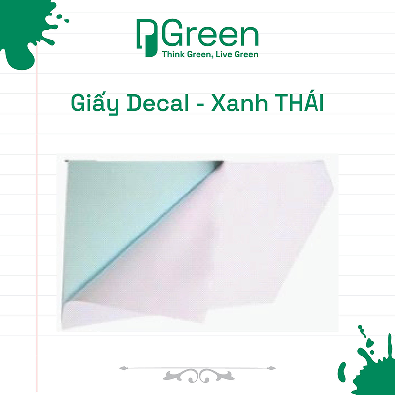 Giấy Decal - Xanh THÁI