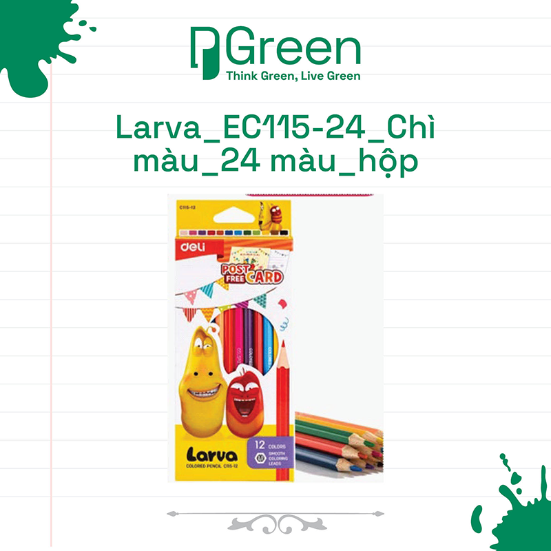 Larva_EC115-24_Chì màu_24 màu_hộp