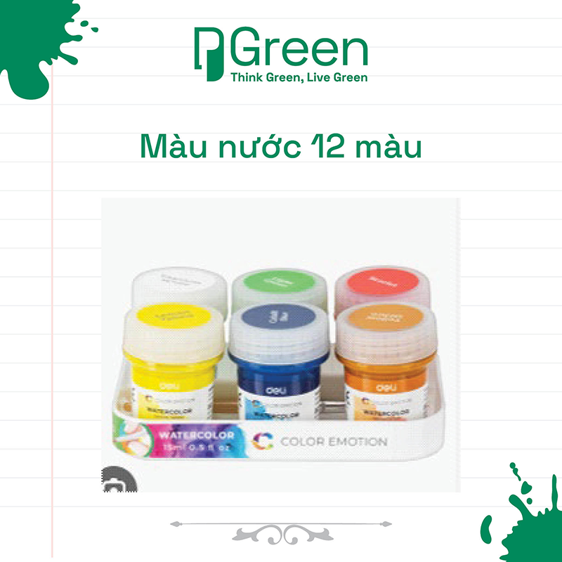 Màu nước 12 màu