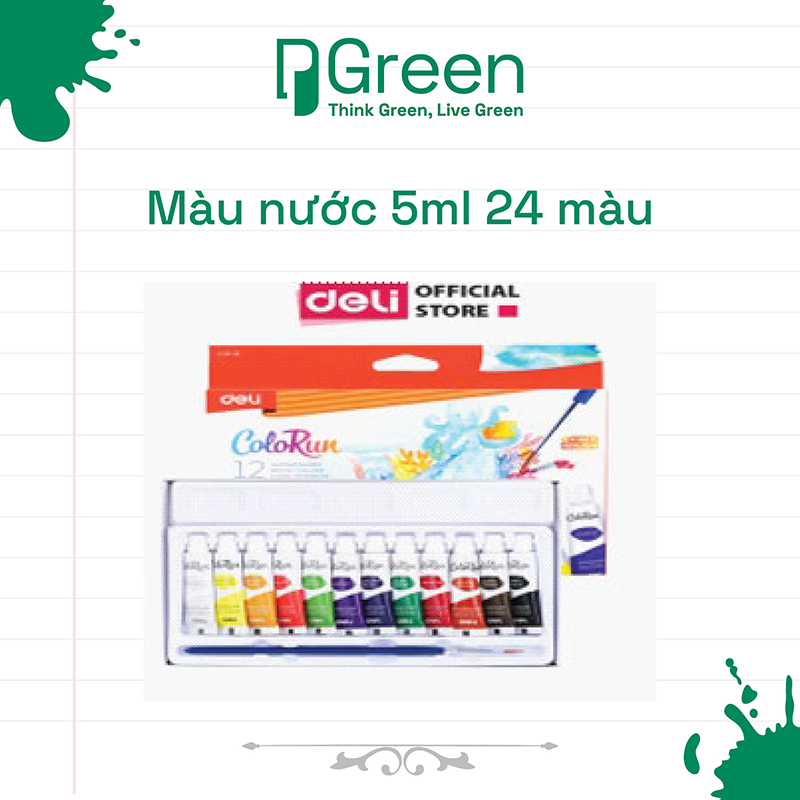 Màu nước 5ml 24 màu