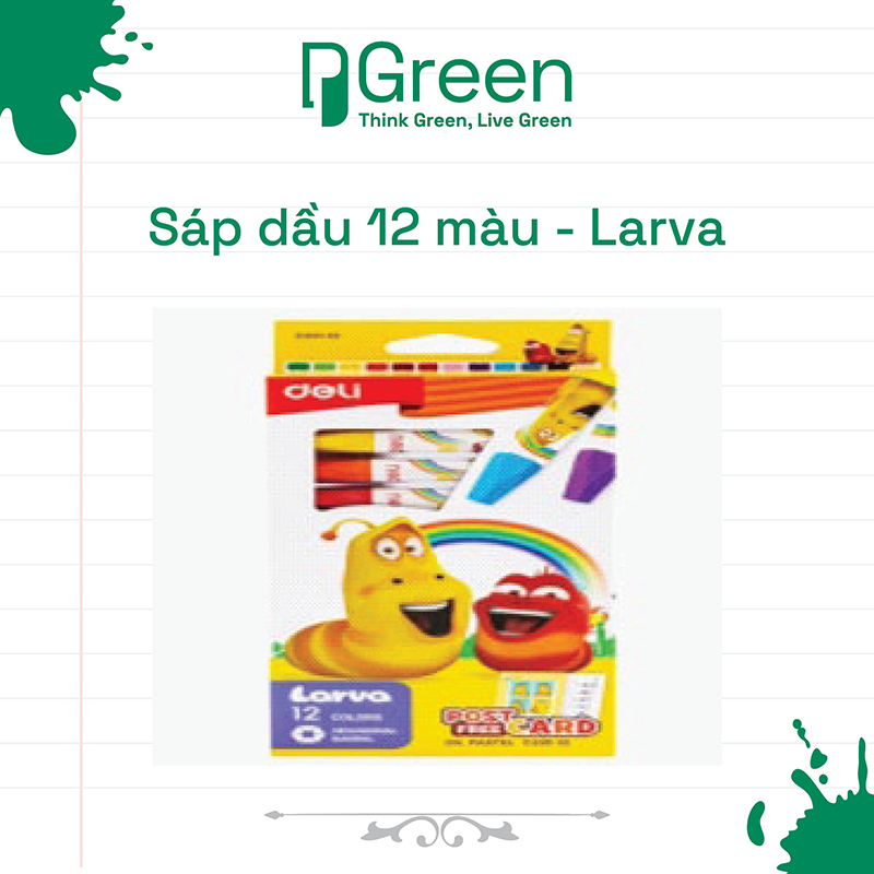 Sáp dầu 12 màu - Larva