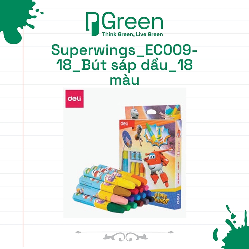 Superwings_EC009-18_Bút sáp dầu_18 màu