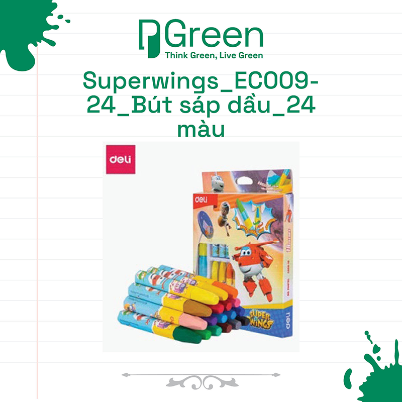 Superwings_EC009-24_Bút sáp dầu_24 màu