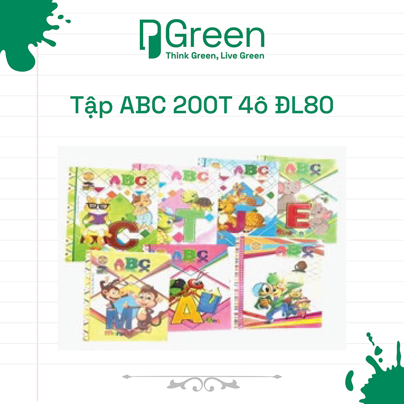 Tập ABC 200T 4ô ĐL80