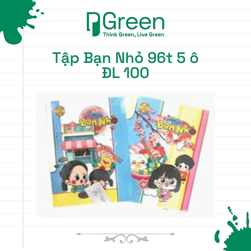 Tập Bạn Nhỏ 96t 5 ô ĐL 100