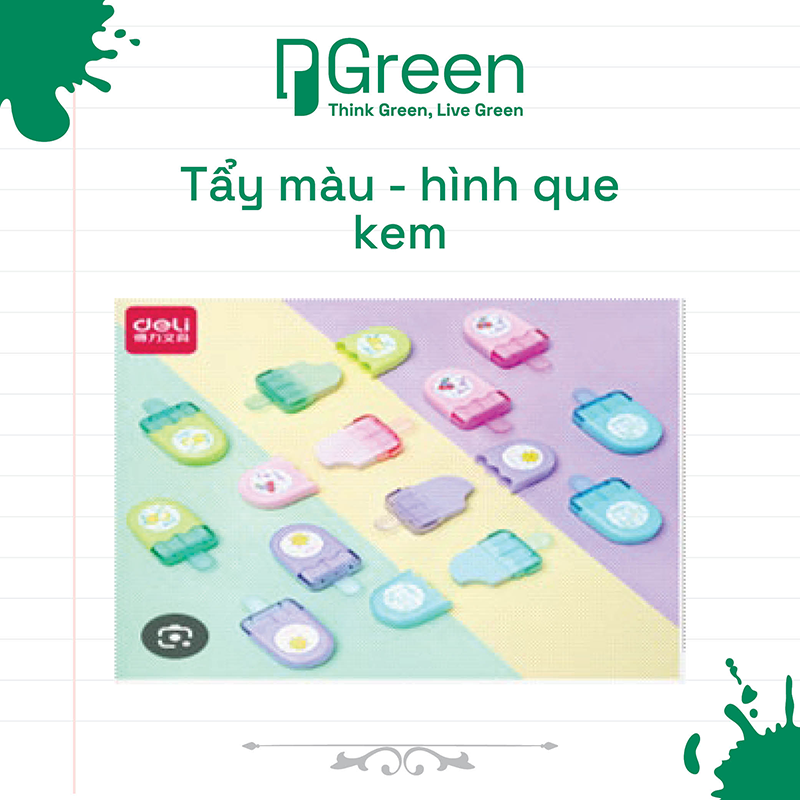 Tẩy màu - hình que kem