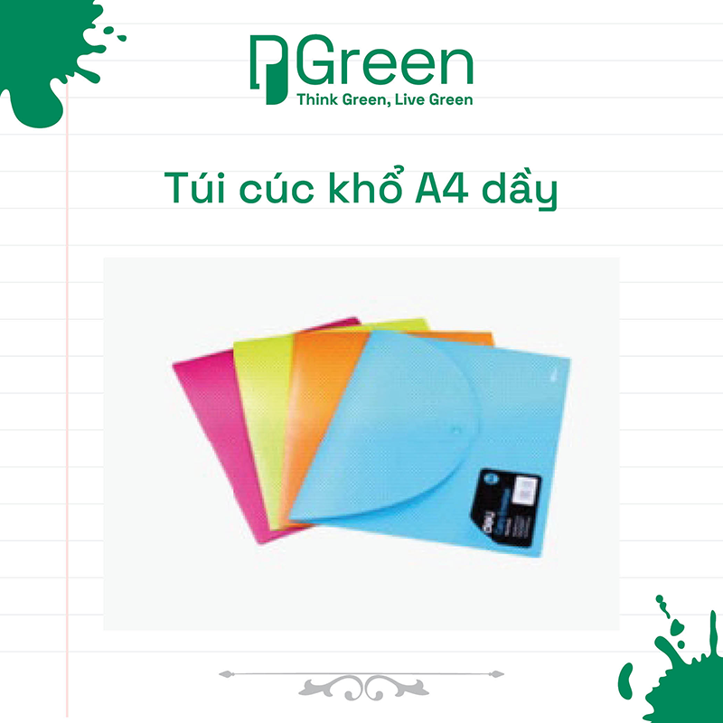 Túi cúc khổ A4 dầy