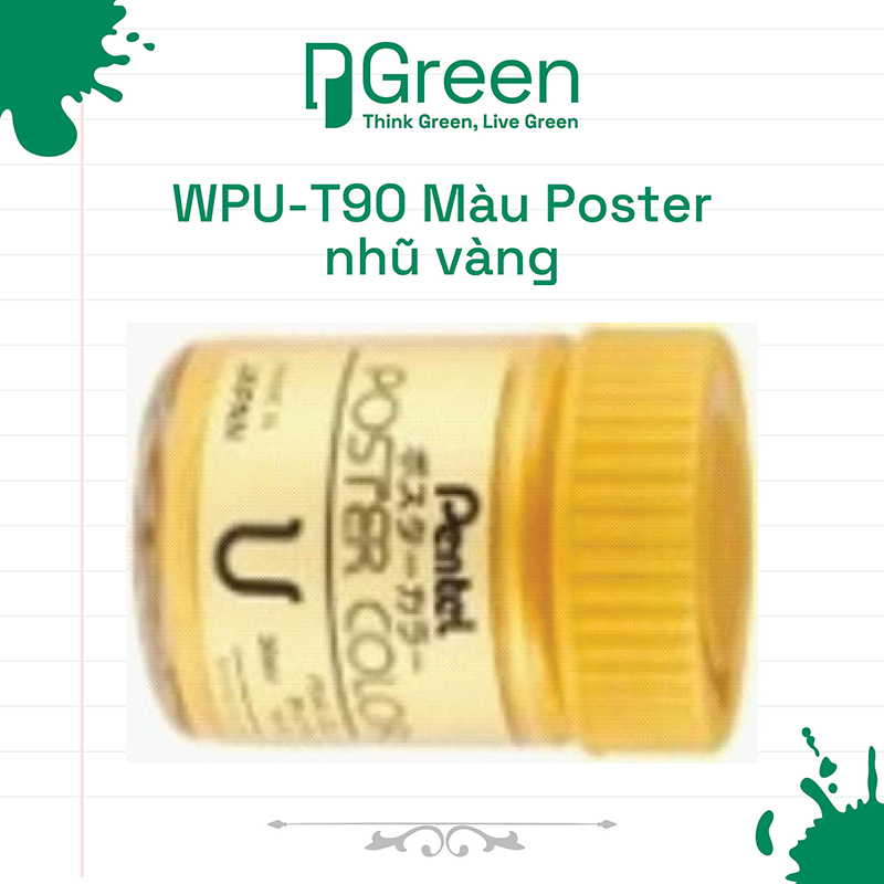 WPU-T90 Màu Poster nhũ vàng