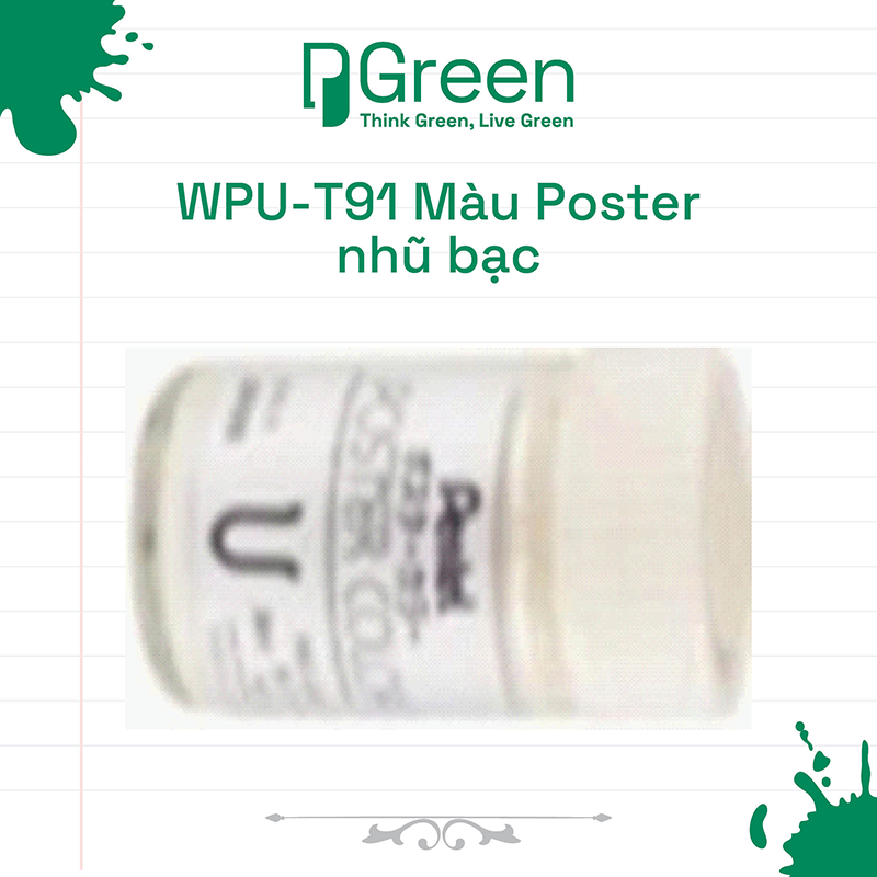 WPU-T91 Màu Poster nhũ bạc