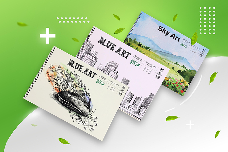 Sổ vẽ Blue Art Natural (110gsm) - Ảnh 3